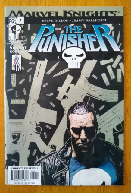 The Punisher Marvel Knights #7 MCU Comic Book 2001 Garth Ennis Tim Bradstreet