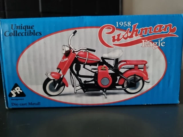 Moto Cushman Eagle 1958 Scale 1/10 Die Cast Metal Par Unique Collectibles  Boite