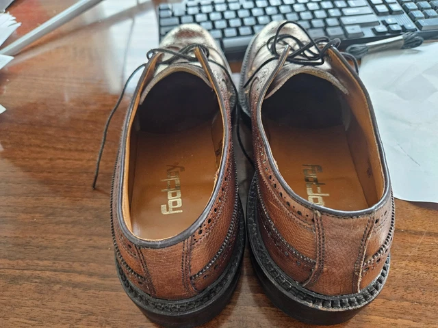 MEN BROWN REGAL Geox System Wing Tip Brogue Oxford Shoe  display picture 3