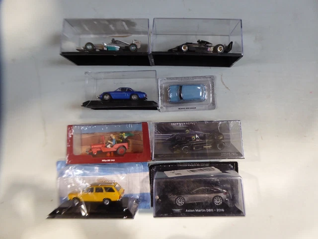 Lot De 6 Miniatures Voitures Police 1/43 - De Agostini / Mondo / Bburago