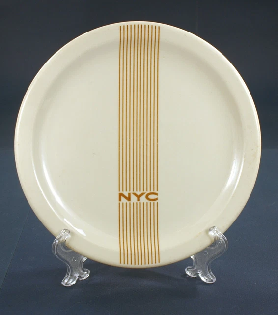 Original New York Central Syracuse Econo-Rim Mercury pattern 9” plate, very good