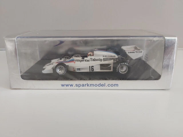 Miniature Spark 1/43 Shadow DN8 Ford-Cosworth #16 GP Pays-Bas 1976 Tom Pryce