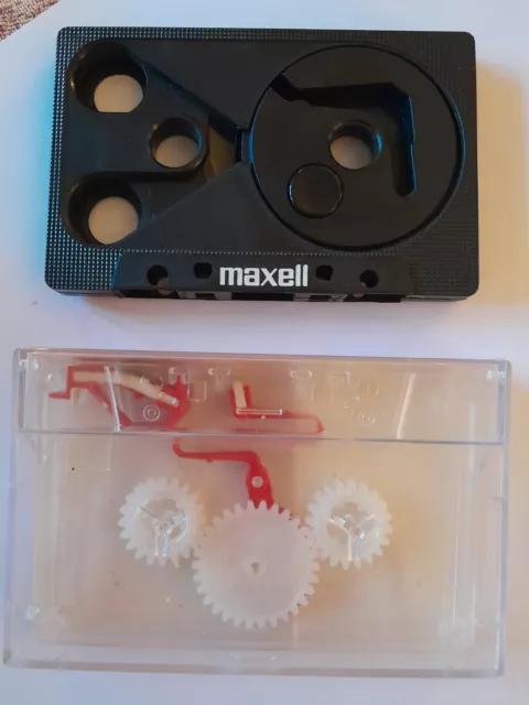 MAXELL rembobineur + llsop 3 Cassette Cleaner Nettoyant de tête K7 audio Vintage