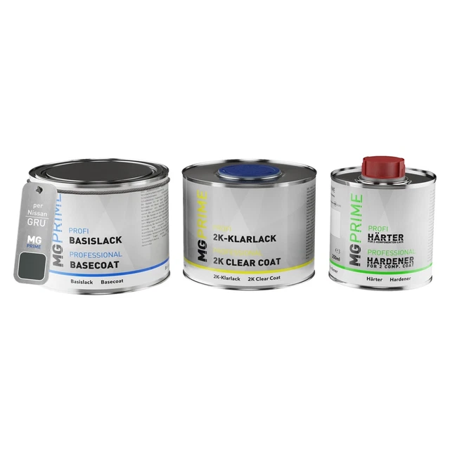 Vernice per auto Kit barattolo pronto all’uso per Nissan GRU Urban Grey 1,25L
