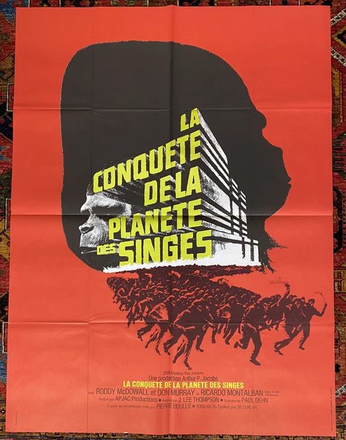 CONQUEST OF THE OF THE APES (1972) Original Large French Movie