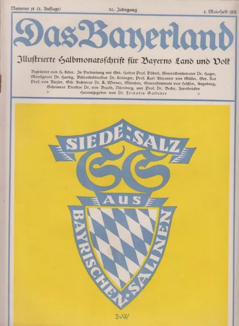 Das Bayerland - Illustrierte Halbmonatschrift für Bayerns Land und Volk -  53495