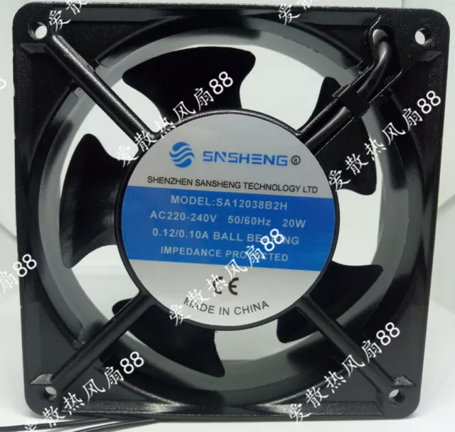 1pc new fan freeship SA12038B2H 220V 20W 0.12/0.10A