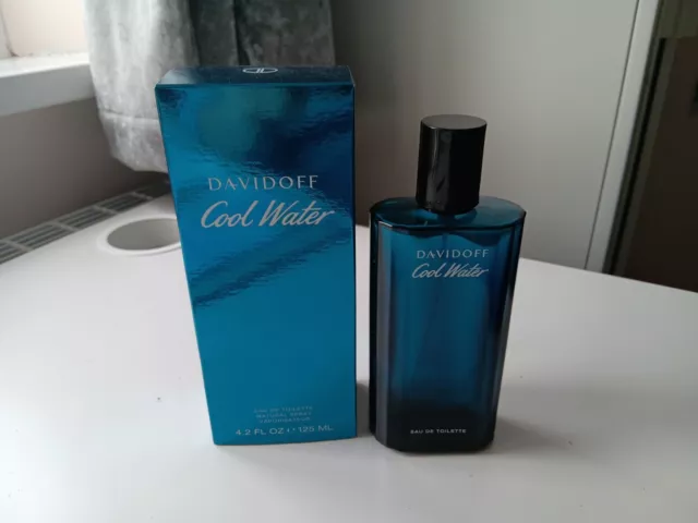 Davidoff Cool Water Edt 125ml  Bottle With Box - Empty