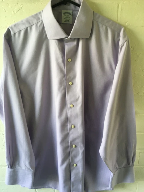 BROOKS BROTHERS Regent Fit  Shirt Blue Long Sleeve  Size 16  P2P23" VGC