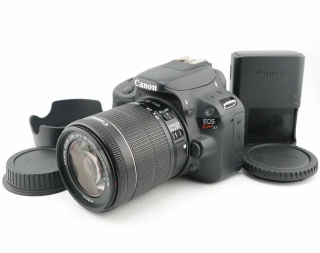 CANON EOS KISS X7 w/EF 40mm STM & 18-55mm IS Lens Kit Box From