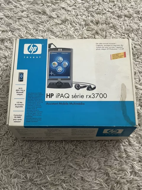 Ordinateur de poche HP iPAQ RX 3700 en boîte