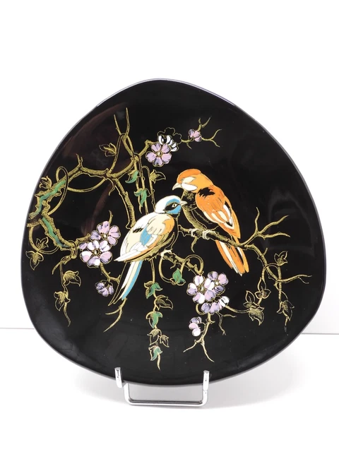 *BELLE ANCIENNE ASSIETTE CERAMIQUE de LONGWY VINTAGE Modèle PRINTEMPS N° 5221  D