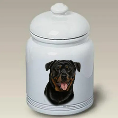 Rottweiler Ceramic Treat Jar TB 34002