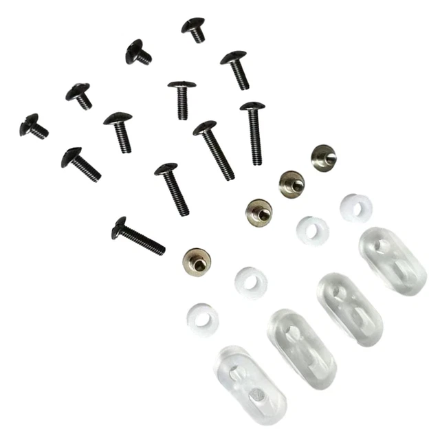 12 Vis Pour Visière Casque Moto - Noir - Accessoire Universel Pour Casques Vélo/Moto