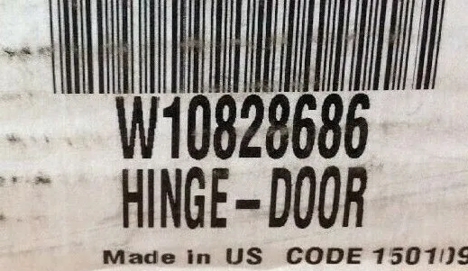 OEM Whirlpool Kenmore Fridge Door Hinge W10828686 W10806865 New Genuine Original