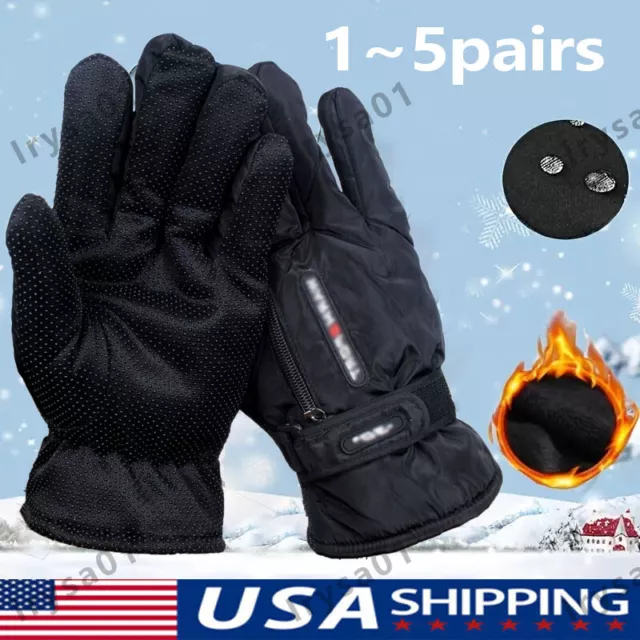 Mens Winter Thermal Warm Waterproof lot Snowboarding Driving Work Gloves Mitten