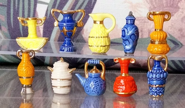 Fèves Vases et Amphores Filet Or - Série Complète