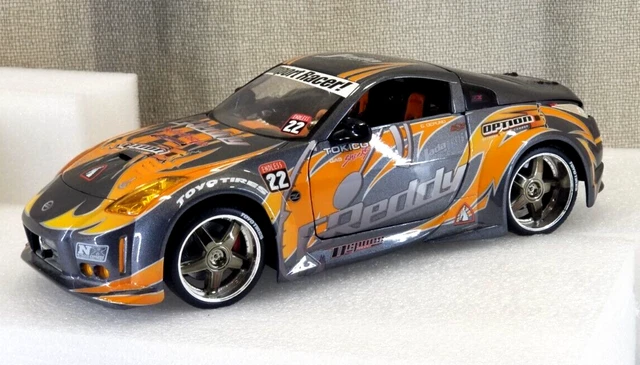 JADA RARE NISSAN 350z Greddy Jdm Diecast Model Drift Car Modified 1:18 ...