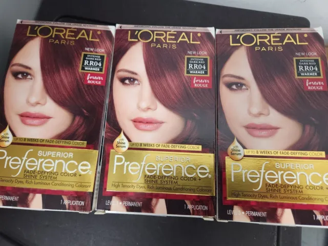 Superior Preference Permanent Haircolor, Warmer, RR04 Intense Dark