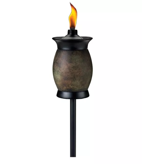 TIKI® Brand Convertible 64 Inch TIKI Torch Resin Jar Brown 4 Uses 36”, 50”, 64”