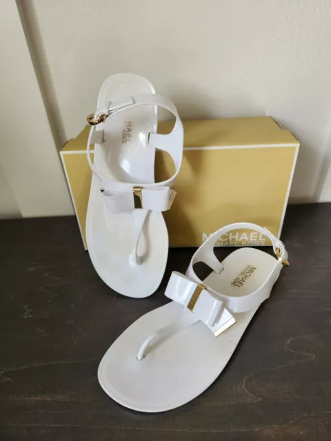 NEW MICHAEL KORS Kayden Thong Womens Mandarin Jelly Sandals Uk 5.5 6.5 7.5 39.90 PicClick UK
