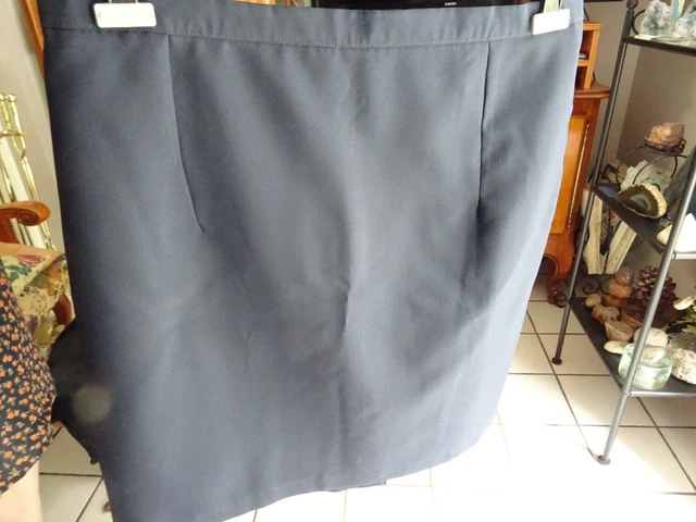 Jupe Longue Blanche CLAUDE BAUER - Modèle MAY - Taille 54FR - Polyester Doublé - Neuf Avec étiquettes