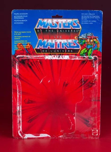 Masters of the Universe MOTU He-Man Megalaser EU Cardback Karte