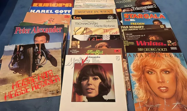 31 x Vinyl LPs Schallplatten Sammlung | Vintage Deko Basteln Paket Konvolut