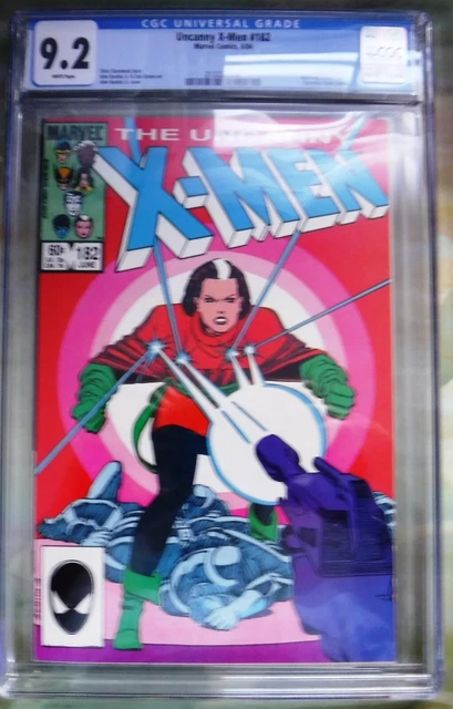 Uncanny X-Men #182 Marvel Comics 6/84 Rouge sols Story CGC 9.2 WHITE Pages