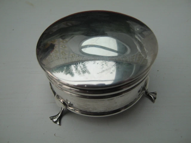 Antica scatola gioielli argento sterling