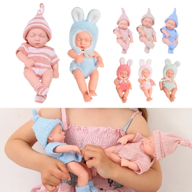 Realistic Newborn Baby Dolls Mini Reborn Baby Dolls Full Body Soft Silicone Doll