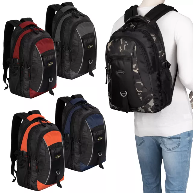 Rucksack Damen Herren Sport Schulrucksack Freizeit Reise Wandern Arbeit Backpack