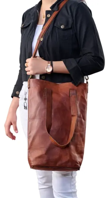 Vintage Leather Shoulder Purse Women Tote Handbag Crossbody Satchel Sling Bag