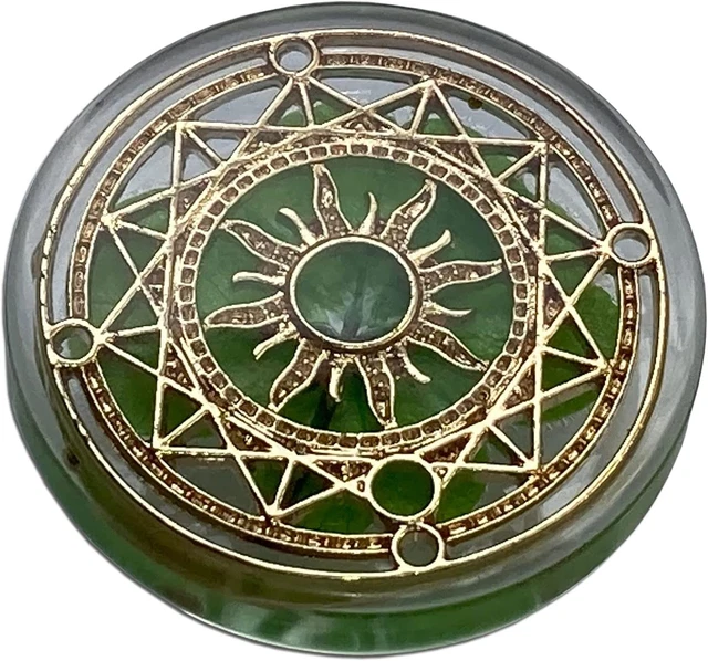 Real Four Leaf Clover Good Luck Pocket Token, Preserved, 1.25”, Including Metal