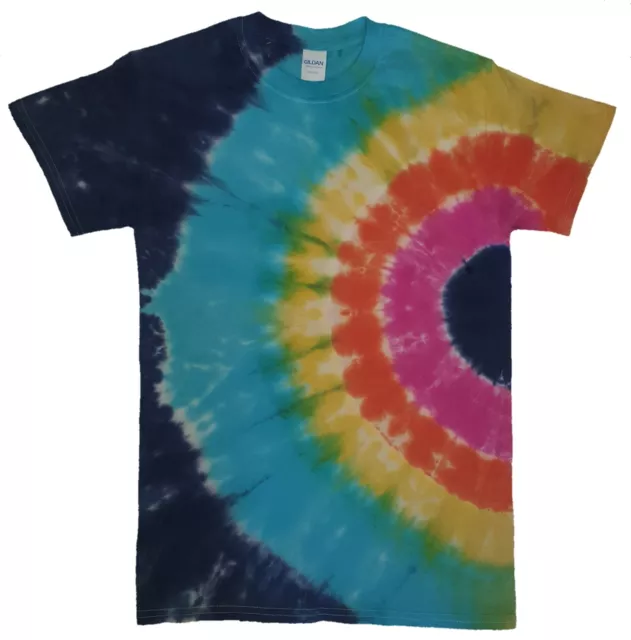 T-shirt Rainbow Spiral TIE DYE tinta a mano tiedye nuova maglietta unisex festival bambini