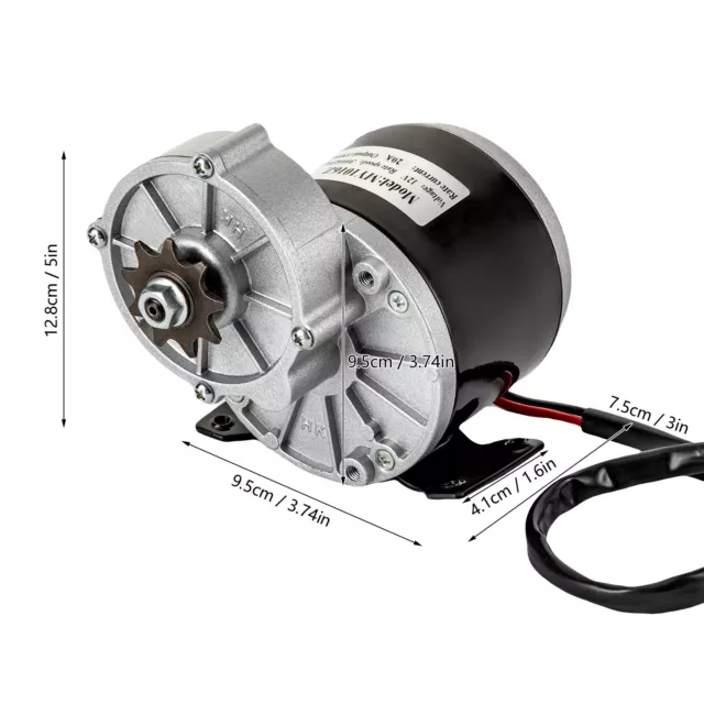 Sorand Gear Reduction Electric Motor,12V 250W 2950 RPM Dc India