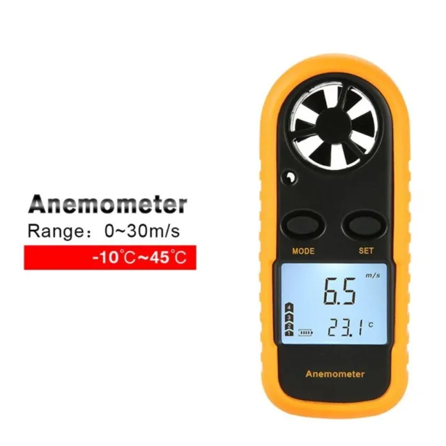 Mini Digital Anemometer Wind geschwindigkeit anzeige Werkzeug messen Wind meter