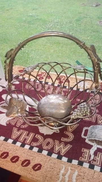 Godinger SilverPlated Basket with Movable Handle