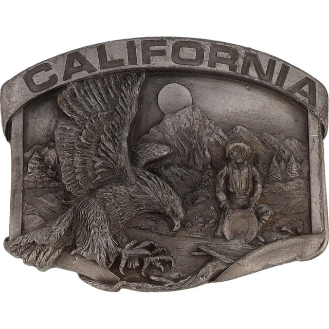 Or Panning Pan Californie Ruée 49er Mining Lode Miner 80s Rétro Boucle Ceinture