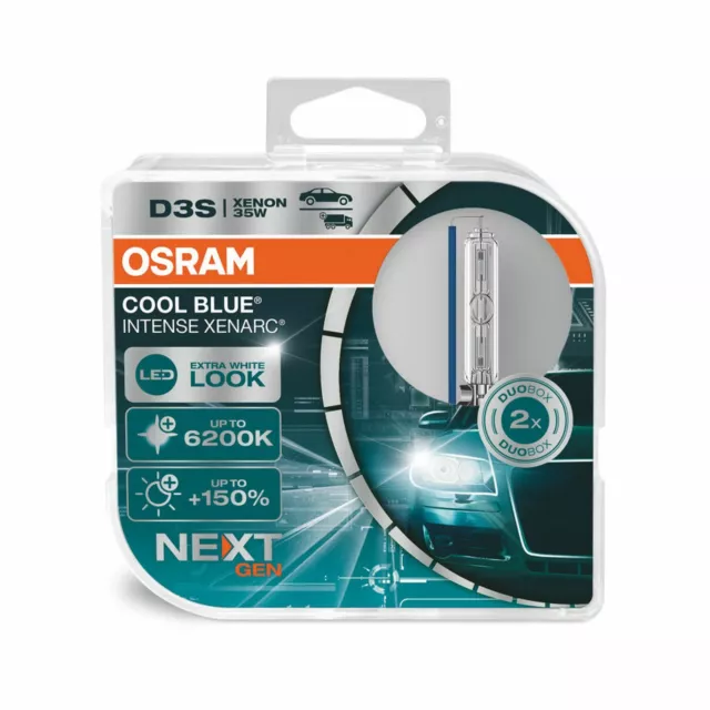 Osram D3S Xenarc Cool Blue Intense (Next Gen) Dipped Low Beam Headlight Bulbs