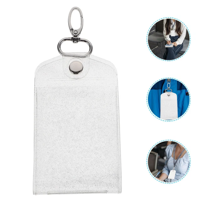 Étui Protecteur Pour Cartes En Forme D’Oreille De Chat – Porte-Cartes Transparent, Porte-Clés – Pour Cartes De Bus, Carte Photo, Cadeau Mignon