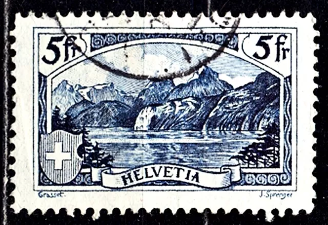 Timbre Suisse  N° 143 Oblitere  Scan Contractuel