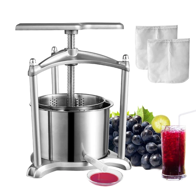 Estrattore Succo Casalingo Spremiagrumi Manuale In Acciaio Inox 3L - Foto 3