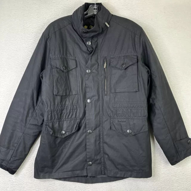 Barbour Sapper Waxed Cotton Jacket Black Men’s Size Small