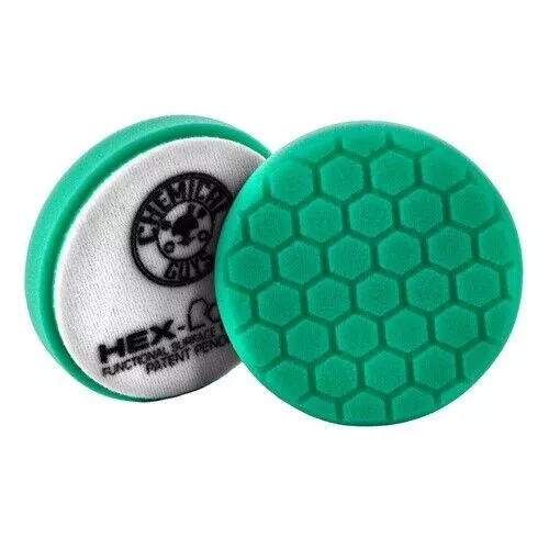 Chemical Guys Hex Logic Pad Green Light Cut-Heavy Pad 4" Inch