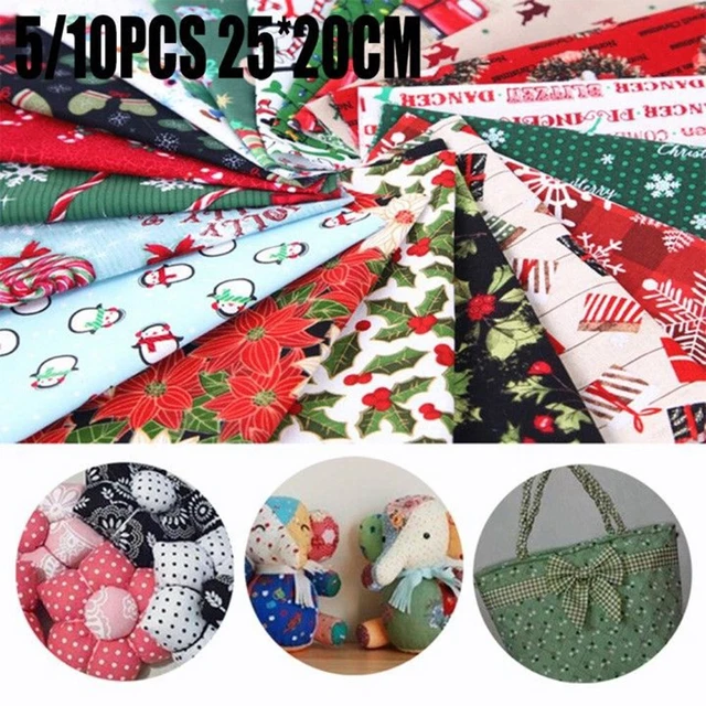 Natale Serie Cotone Tessuto Printed-Cloth Cucito Imbottitura Patchwork Di