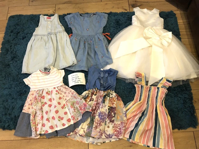 Pacchetto abiti ragazze età 3-4 anni Next John Lewis festa estiva occasione denim