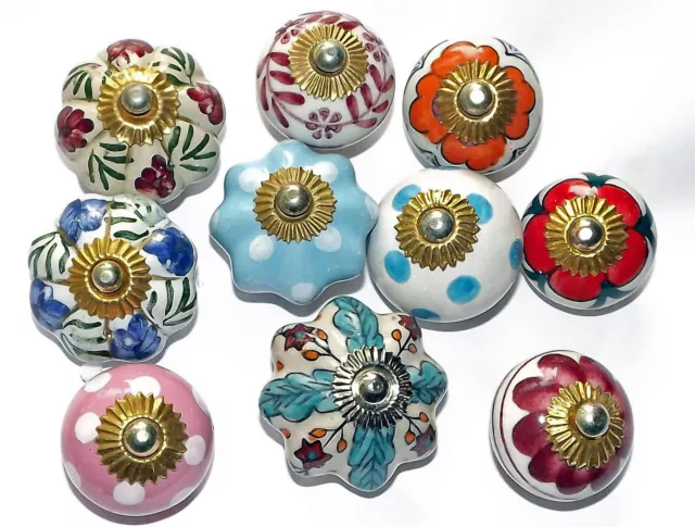 Ceramic porcelain door knobs 10 types. Glass doorknobs and furniture pulls