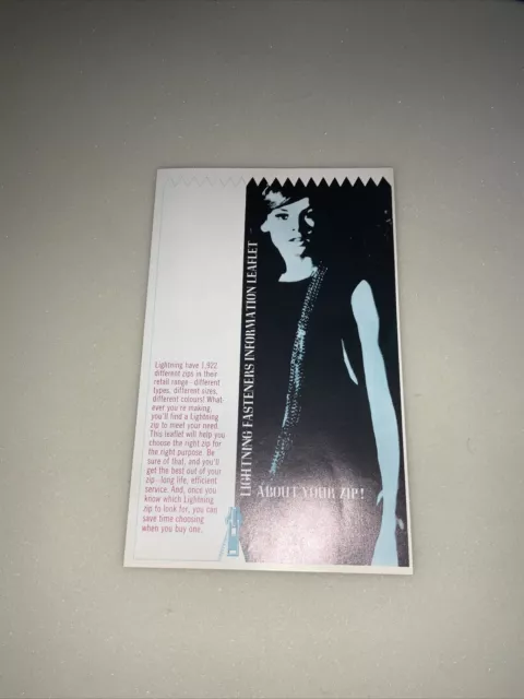 Vintage Lightning Reißverschluss Broschüre - ?60er