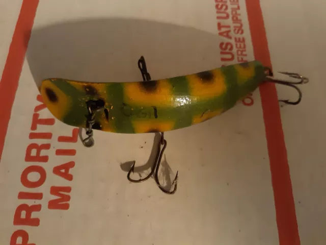 HELIN FLATFISH U20 3.5 Vintage Fishing Lure Wood $13.99 - PicClick